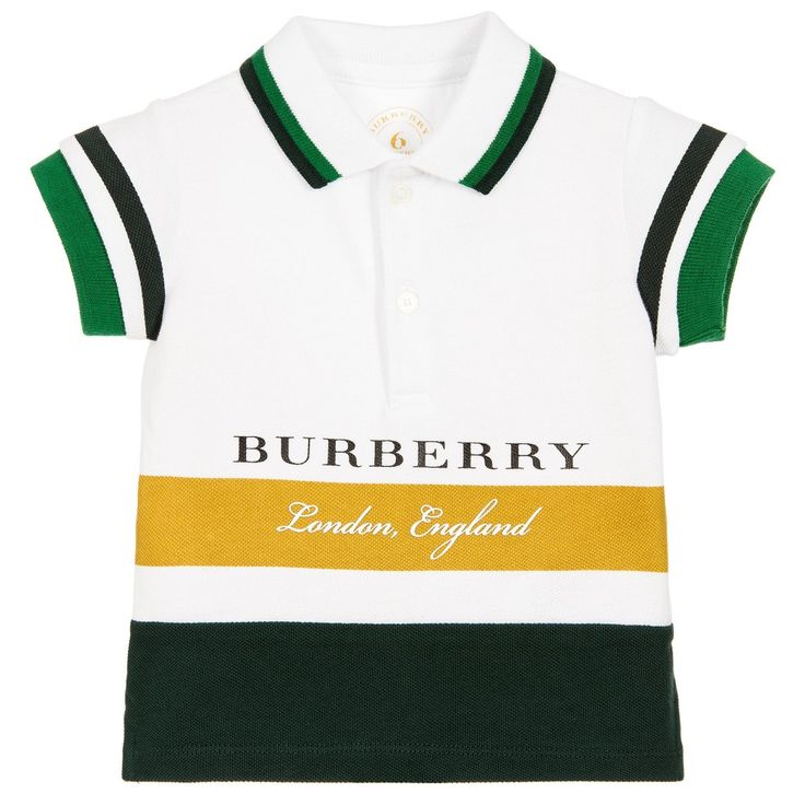 BURBERRY Junior Boys Logo Print Polo Shirt1 Burberry Baby Boy, Boys Logo, Kid Swag, Burberry Kids, Printed Polo Shirts, Burberry London, Cotton Polo Shirt, Boy Clothes, Kids Fashion Boy