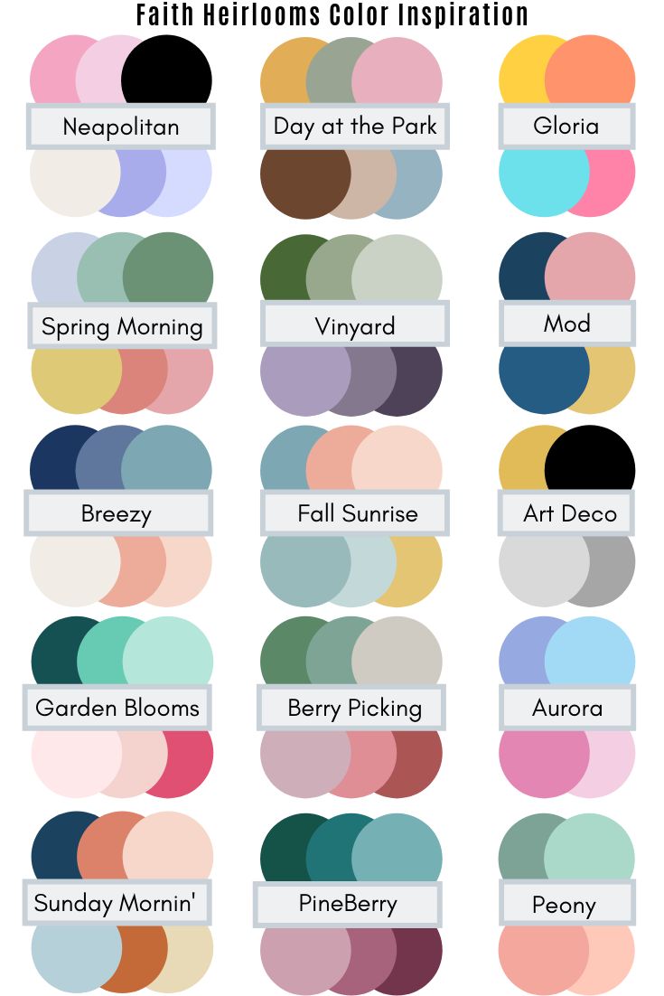 the color chart for different shades of paint