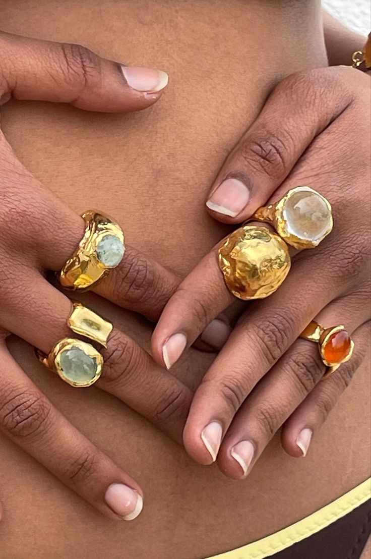 Rings Brand, Gold Girl, 2023 Trends, Wardrobe Update, Dope Jewelry, Chunky Jewelry, Nail Jewelry, Funky Jewelry, Jewelry Lookbook