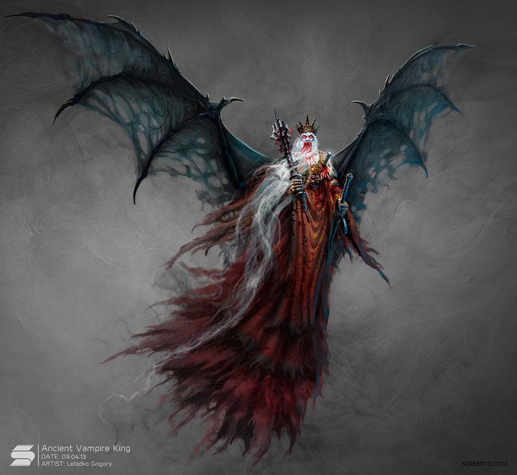 a woman dressed in red and black with wings