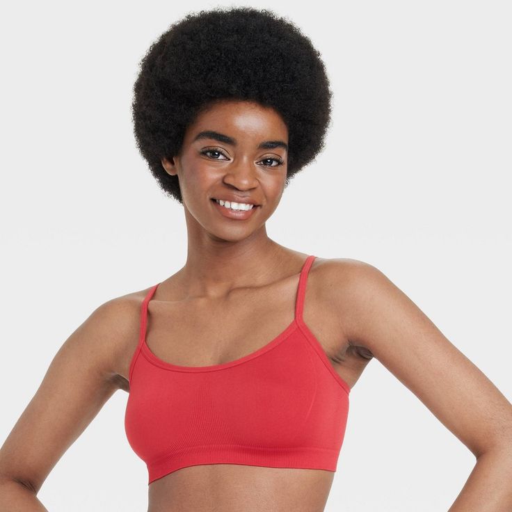 Upgrade your intimates collection with this Seamless Bralette from Colsie™. Made from lightweight fabric, this pull-on bralette allows you to move freely all day, and it's designed in a seamless silhouette for a smooth and sleek look. The pullover design allows for easy on/off. Colsie™: All You, Inside and Out. Seamless Medium Support No-show Bra, Solid Color Seamless Nursing Bra For Loungewear, Solid Seamless Nursing Bra For Loungewear, Red Sports Bra With Seamless Stretch Construction, No-show Seamless Bra For Loungewear, Seamless No-show Bra For Loungewear, Seamless No-show Micro-elastic Bra, Red Seamless Stretch Sports Bra, Solid Color Seamless Camisole Bra