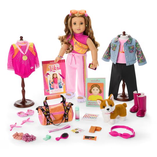 an assortment of barbie dolls and accessories including clothes, shoes, purses and more