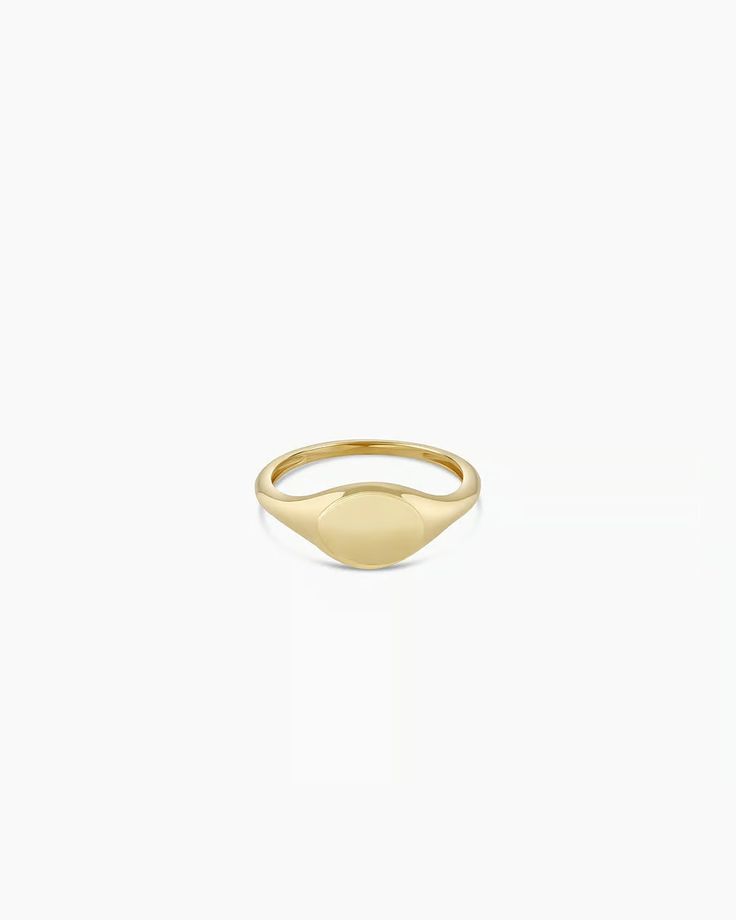 14k Gold Bespoke Signet Ring – gorjana Polished Rounded Promise Ring Jewelry, Timeless 14k Gold Stackable Rings As Gift, Classic 14k Gold Signet Ring For Gift, Timeless Stackable Yellow Gold Engraved Ring, Gold Oval Stackable Rings, Tarnish Resistant, Gold Oval Stackable Rings Tarnish Resistant, Classic Oval Stackable Jewelry, Heirloom Stackable Signet Ring For Formal Occasions, Heirloom Oval Jewelry That's Tarnish Resistant