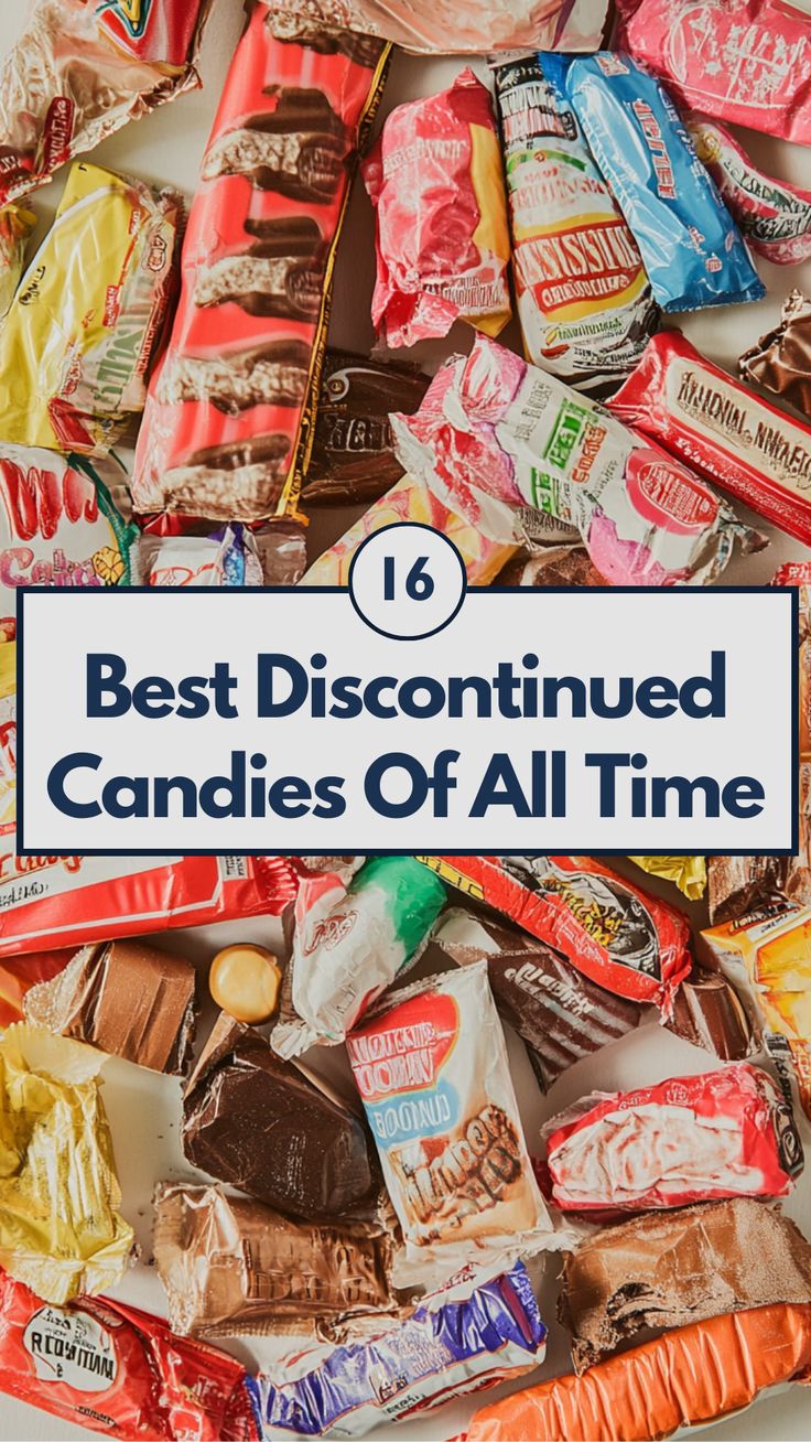 A collection of discontinued candies featuring nostalgic favorites like Marathon Bars and Butterfinger BB's, perfect for reliving sweet memories from the past. Names Of Candy, Old Time Candy, 1970s Candy, Discontinued Food, Candy For Sale, Old School Candy, York Peppermint Patty, Candy Lady, Candy Logo