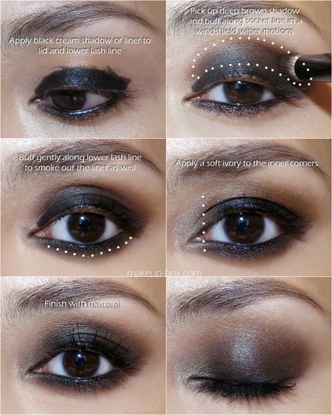 90s Grunge Makeup Winona Ryder, Goth Concert Makeup, Dead Eyes Makeup, Trashy Y2k Makeup, Make Up Kits, Smokey Eye Easy, Maquillage On Fleek, Makeup Artist Kit, Dramatic Eye Makeup