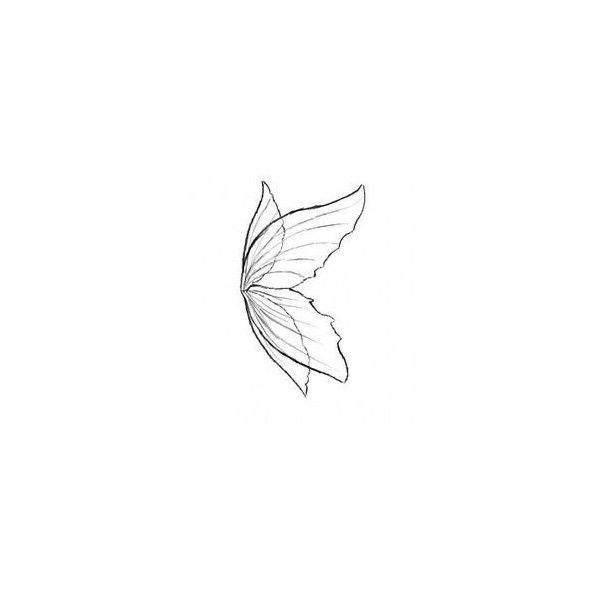 a drawing of a butterfly flying in the sky