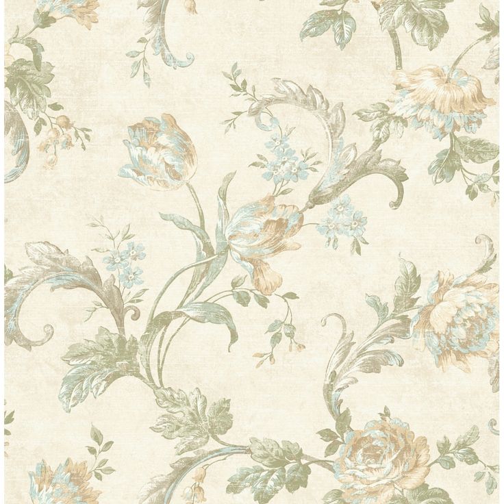 This unpasted wallpaper by Seabrook Designs will add a touch of elegance to your wall surfaces for a classic, eye-catching look.  Unpasted: wallpaper adhesive required to install this wallcovering  20.5 in. W x 33 ft. Wallpaper Backdrop, Wallpaper Adhesive, Wallpaper Pattern, Wallpaper Free, Feminine Tattoos, Accent Wallpaper, Floral Wallpaper, Old House, Pattern Wallpaper