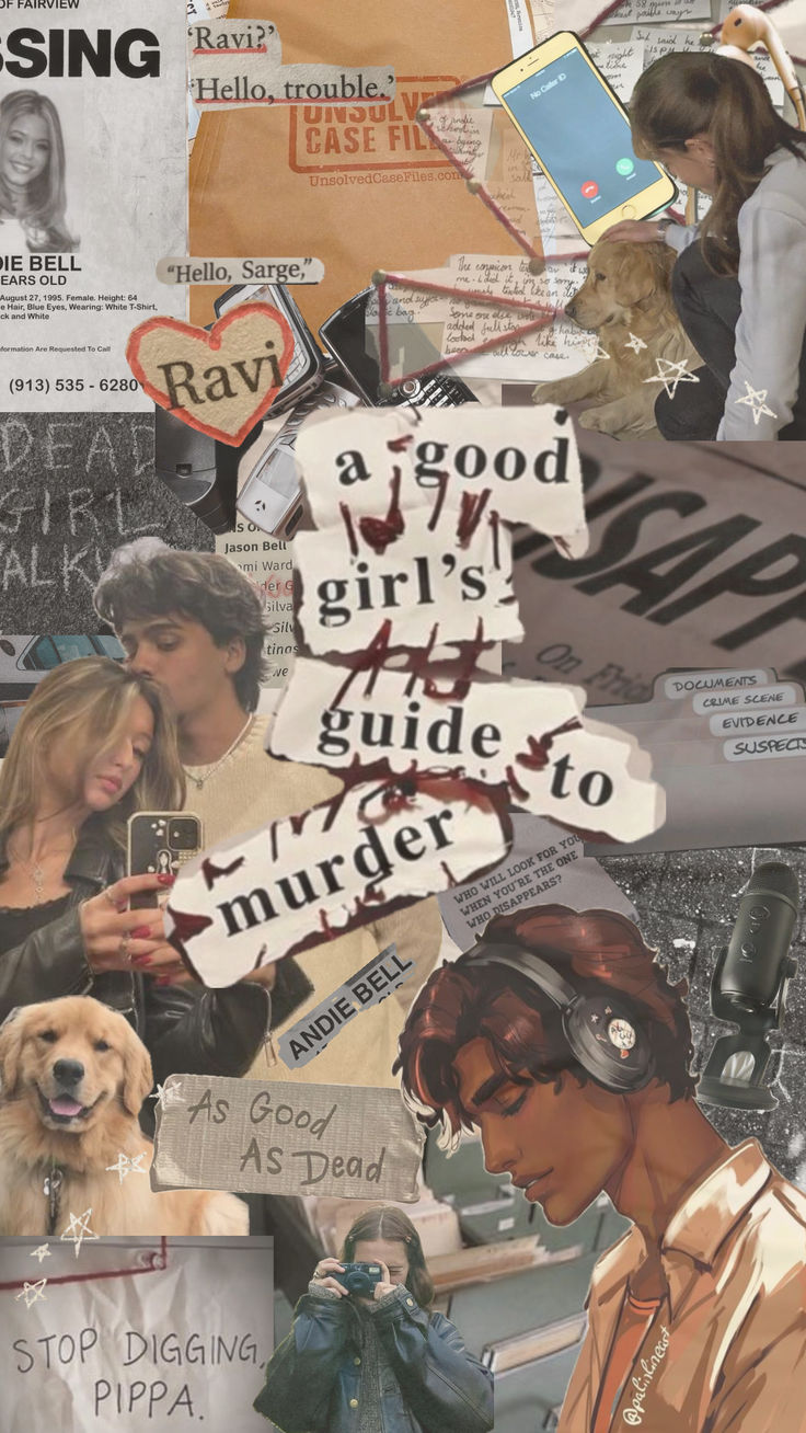 collage of people and dogs with words written on them, all over the place