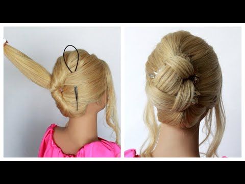 Big French Bun Hairstyle - Simple French Roll Hairstyle Step By Step | - YouTube Shorts Braids, French Bun, Unique Videos, French Roll Hairstyle, French Roll, Roll Hairstyle, Prom Hairstyles For Long Hair, Bun Hairstyle, Hair Tutorials For Medium Hair