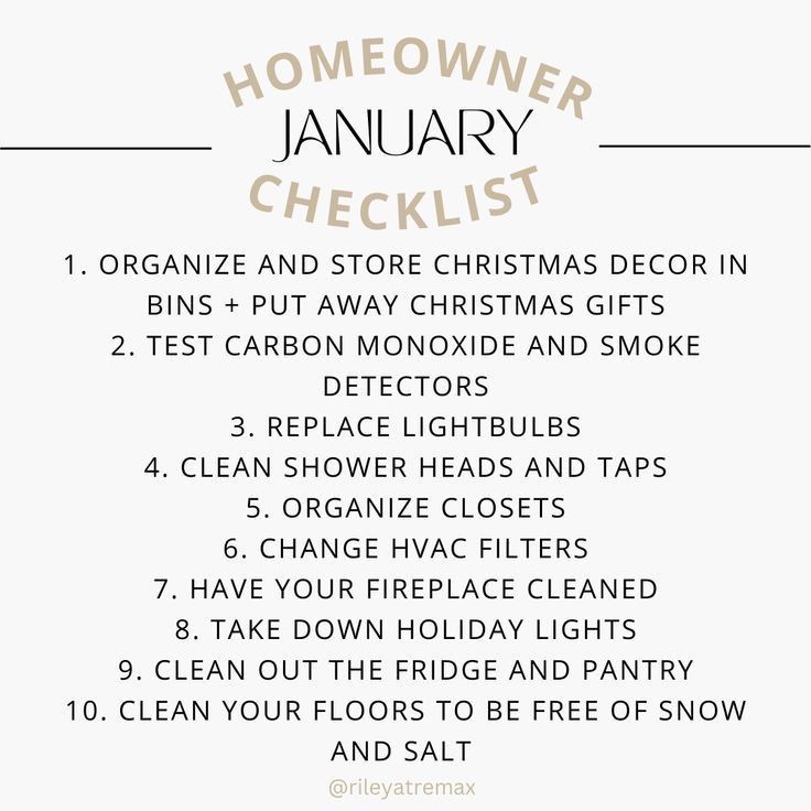 the holiday checklist for homeowners