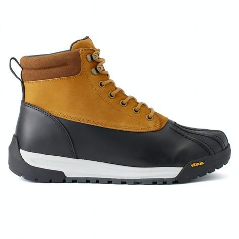 All-Weather Duckboot | Huckberry Weatherproof Lace-up Boots For Outdoor Work, Rugged Gore-tex Weatherproof Boots, Weatherproof Ankle Boots For Outdoor Work, Waterproof Work Boots For Fall Outdoor Work, Waterproof Work Boots For Outdoor Work In Fall, Winter Hiking Work Boots With Moc Toe, Winter Moc Toe Work Boots For Hiking, Rugged Weatherproof Ankle Boots, Winter Waterproof Boots With Reinforced Moc Toe