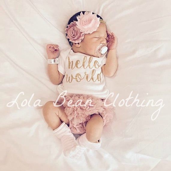 Dusty Rose Baby Girl Coming Home Outfit Take Home Outfit Baby Mode, Girl Coming Home Outfit, Girls Coming Home Outfit, Going Home Outfit, Newborn Girl Outfits, Take Home Outfit, Foto Baby, Newborn Outfit, Hello World