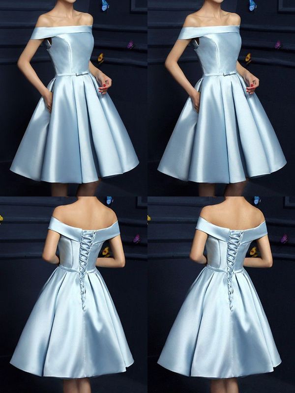 LP1140,Off Shoulder Graduation Dress,Fashion Homecoming Dress,A-line Juniors Dress on Storenvy Homecoming Dresses Light Blue, Blue Homecoming Dresses Short, Light Blue Homecoming Dresses, Off The Shoulder Homecoming Dress, Cute Bridesmaid Dresses, Dresses Light Blue, Mary Dress, Girls Power, Blue Homecoming Dresses