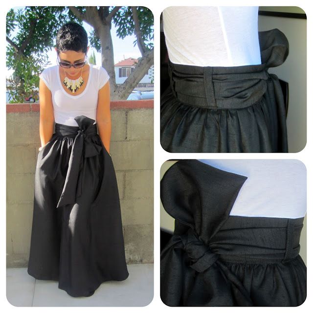 DIY Maxi Skirt    LOVE!!!! Diy Maxi Skirt, Womens Fasion, Diy Sy, Diy Fashion Projects, Maxi Rok, Diy Vetement, Fashion Project, Beautiful Skirts, Diy Clothing