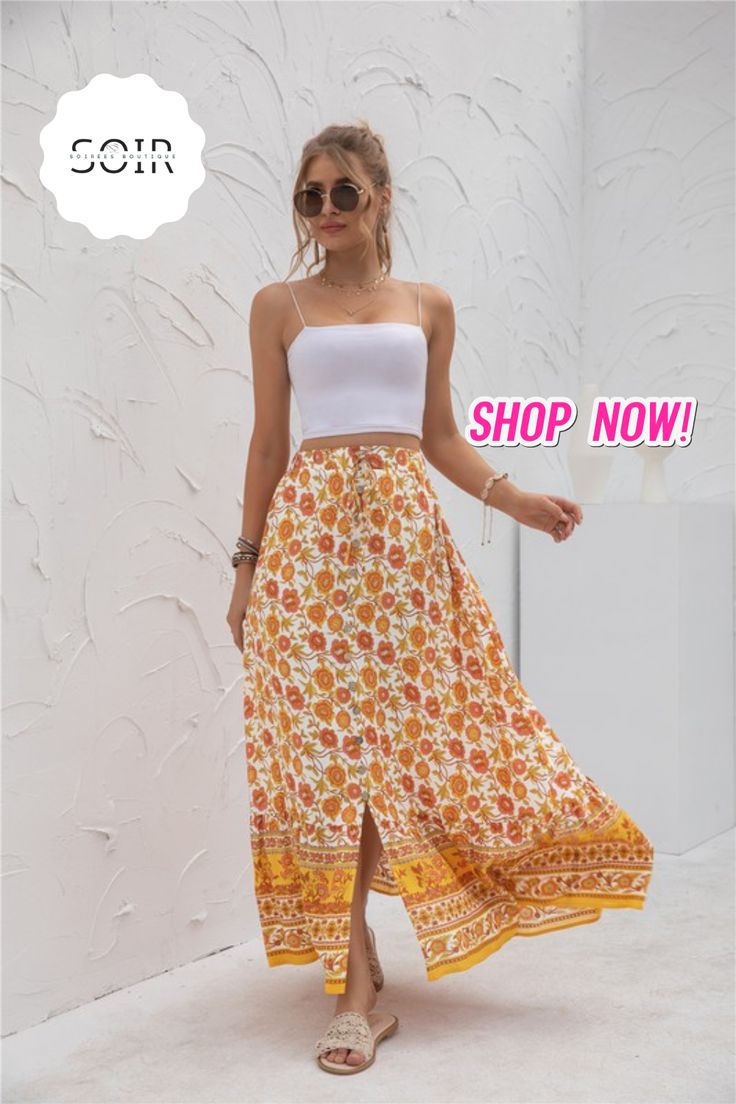 Whether you're strolling along the beach, exploring a bustling cityscape, or attending a garden party, the Serenity Breeze Maxi Skirt Collection promises to keep you looking and feeling effortlessly chic. Embrace the beauty of endless possibilities with our long different variant prints, and let your style shine with every step you take. Flowy Rayon Beach Skirt, Flowy Rayon Maxi Skirt With Floral Print, Summer Rayon Lined Maxi Skirt, Floral Print Long Maxi Skirt For Day Out, Long Rayon Skirt For Vacation, Summer Rayon Long Skirt, Long Rayon Summer Skirt, Summer Long Rayon Skirt, Vacation Long Rayon Skirt