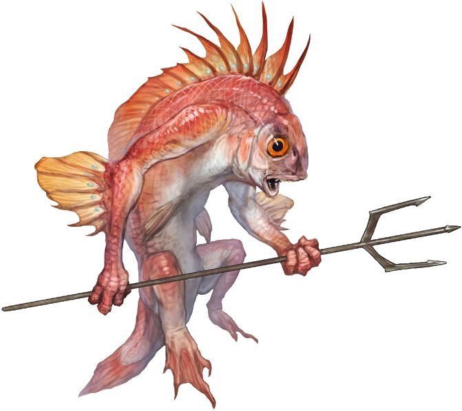 a drawing of a fish with an arrow in it's mouth and claws on its back