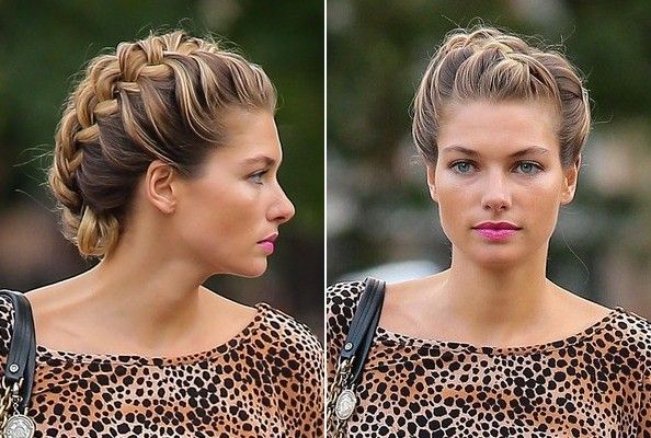 Head Braid, Chignon Bun, Romantic Updo, Penteado Cabelo Curto, Braided Updo, Hairstyles For Round Faces, French Braid, Hair Dos, Gorgeous Hair