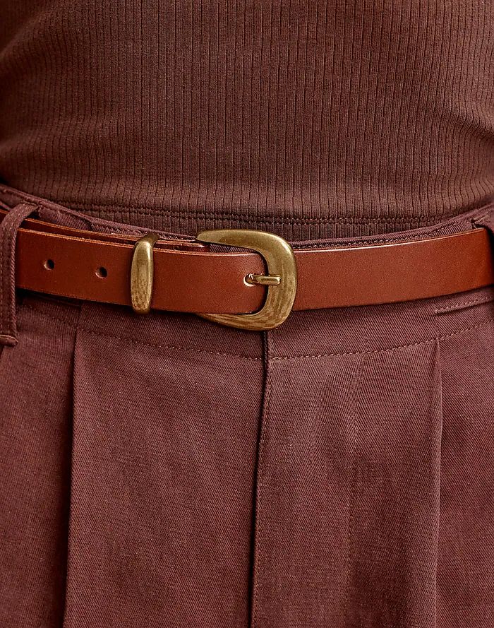 Trendy Brown Belt For Workwear, Trendy Leather Belt For Fall, Classic Leather Belt Buckles For Fall, Classic Leather Belts For Fall, Classic Leather Belt For Fall, Trendy Belt Buckles For Fall, Modern Leather Belt For Fall, Chic Leather Belt Buckles For Fall, Chic Adjustable Belt With Brass Buckle