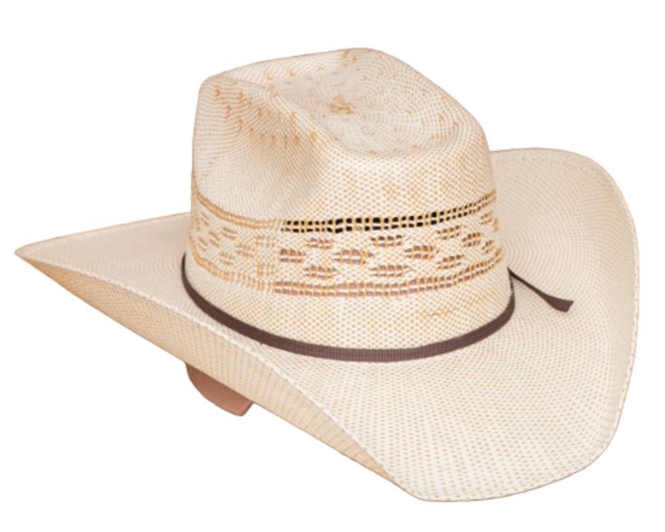 The top hand is just what it sounds like, the best! This hat is shaped in the bull rider shape and gives all the effects of a top hand in and out of the rodeo arena. This hat is roughly a 6 3/4 hat size. These hats can fit most kids 9 and under. There is also an elastic band inside for comfort. Ready to be a top hand this year? Here's the hat for you. Bangora Camel Color Youth Straw Hat Brick crown and cattleman brim Rodeo Arena, Bull Rider, Straw Cowboy Hat, Bull Riders, The Bull, Camel Color, Sounds Like, Hat Sizes, Straw Hat