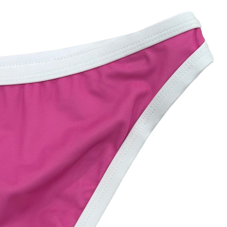 ALL SALES FINAL. No Refunds/Exchanges on Warehouse Sale items."Show off your playful side in our pink color block bikini. With its vibrant colors and flattering design, this bikini will make you stand out on the beach. Perfect for any fun-loving woman!" UPF 50 95% polyester 5% spandex Wash Delicate Lay Flat to Dry Fun Loving, Upf 50, Lay Flat, Sale Items, Pink Color, Color Block, The Beach, Vibrant Colors, Spandex