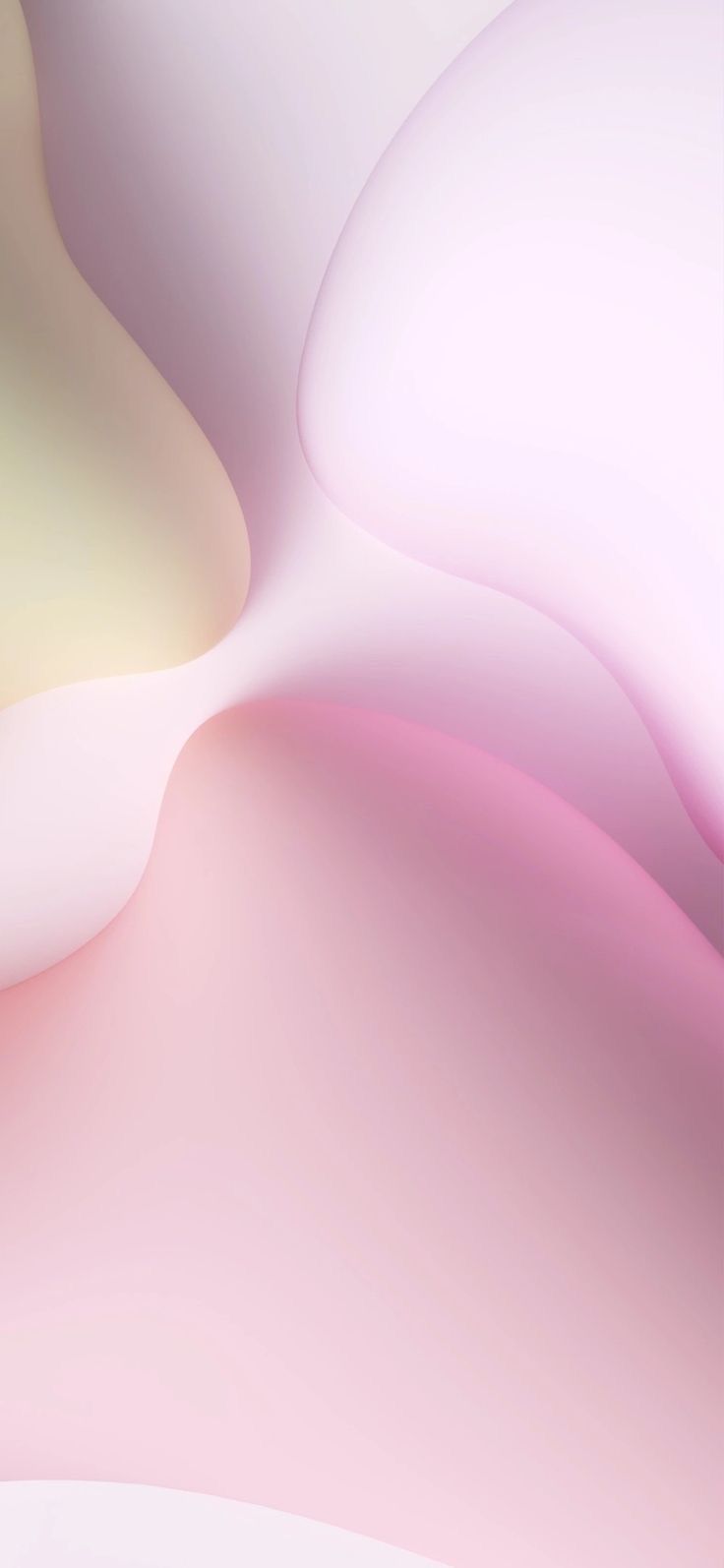 an abstract pink and white background with smooth lines on the bottom half of the image