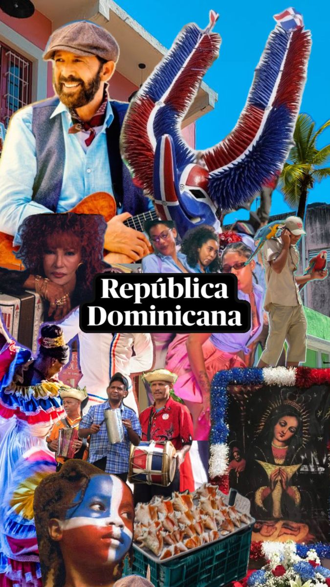 a collage of images with the words republicaa dominicana