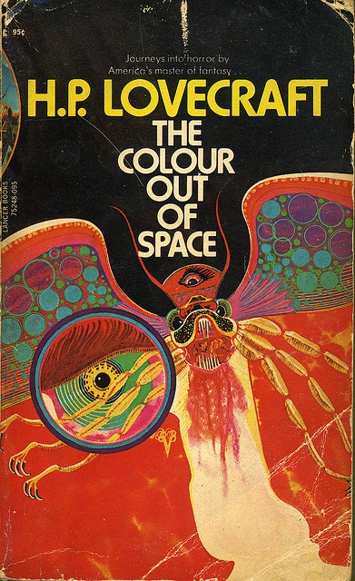 the book cover for the color out of space