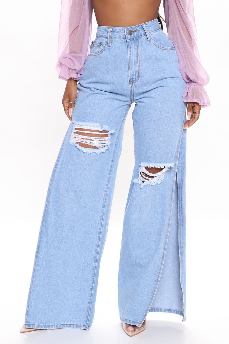 Side Split Jeans, Split Jeans, Early Spring Outfits, Loungewear Women, Petite Outfits, Womens Loungewear, Spring Outfits Casual, Side Split, High Cut