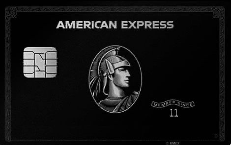 an american express credit card with the image of a man's head on it