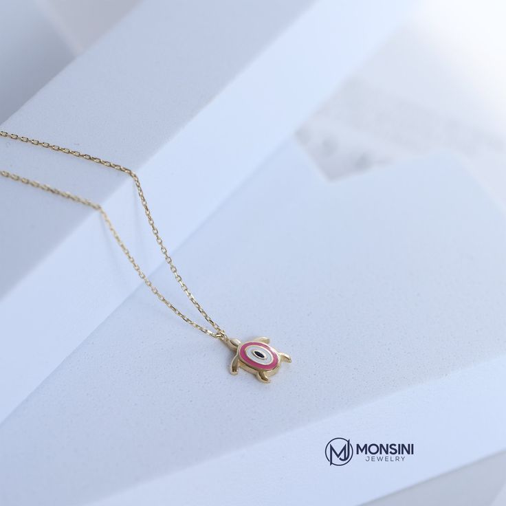 Animal Little Turtle Necklace 14K Gold Charm Pendants Pink Enamel Gift For Women|Great Choice For Birthdays And Wedding Monsini Jewelry ❤❤【Materials & Specifications:】 - 14K gold pendant charm and Chain - Chain thickness is 0.9mm - Star Necklace 14K Gold dimensions are ❤❤pendant including handle Length :1cm (0,39in) ❤❤pendant Width ::8mm (0,31in) ❤❤【Available in 4 different chain lengths】 42 cm (16.5 in) 44 cm (17.3 in) 46 cm (18.1 in) 48 cm (18.8 in) Gold Color :Yellow Gold 14k Pink Gold Necklaces For Wedding, Pink Gold 14k Gold Necklace For Wedding, 14k Pink Gold Necklace For Wedding, Pink Gold 14k Wedding Necklace, 14k Pink Gold Necklace Gift, Gift Pink Gold Jewelry With 17 Jewels, Pink Gold Jewelry With 17 Jewels For Gift, Jewelry Materials, Tiny Elephant