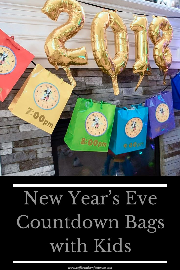 new year's eve countdown bags with kids