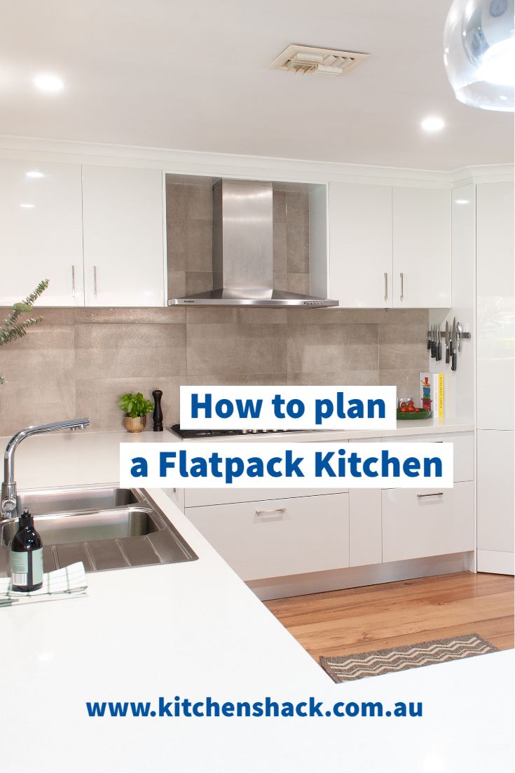 a kitchen with white cabinets and stainless steel appliances is featured in the article how to plan a flatpack kitchen