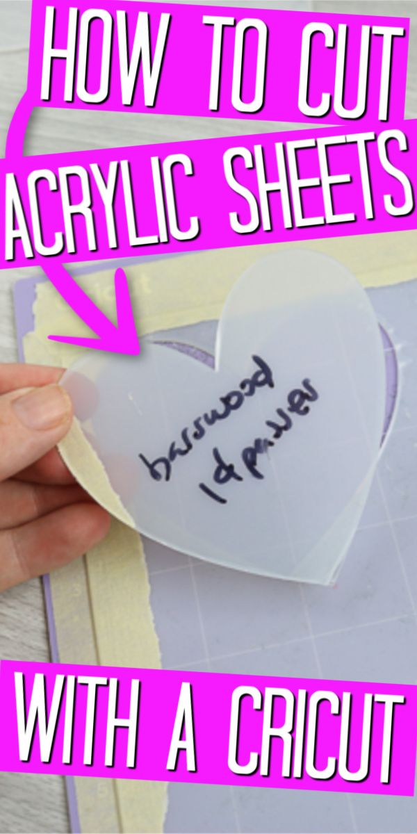 how to cut acrylic sheets with a cricut