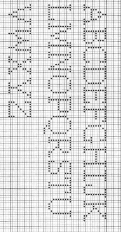 a cross stitch pattern with the word love written in cursive writing on it