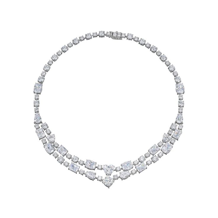 Diamond Love Heart Choker | Over The Moon Luxury Diamond White Heart Necklace, Luxury Romantic Heart Cut Necklace, Luxury White Heart Cut Necklace, Luxury Diamond Heart Necklace, Chopard Heart Necklace, Heart Choker, Bow Ring, Bow Earrings, Handbag Shoes