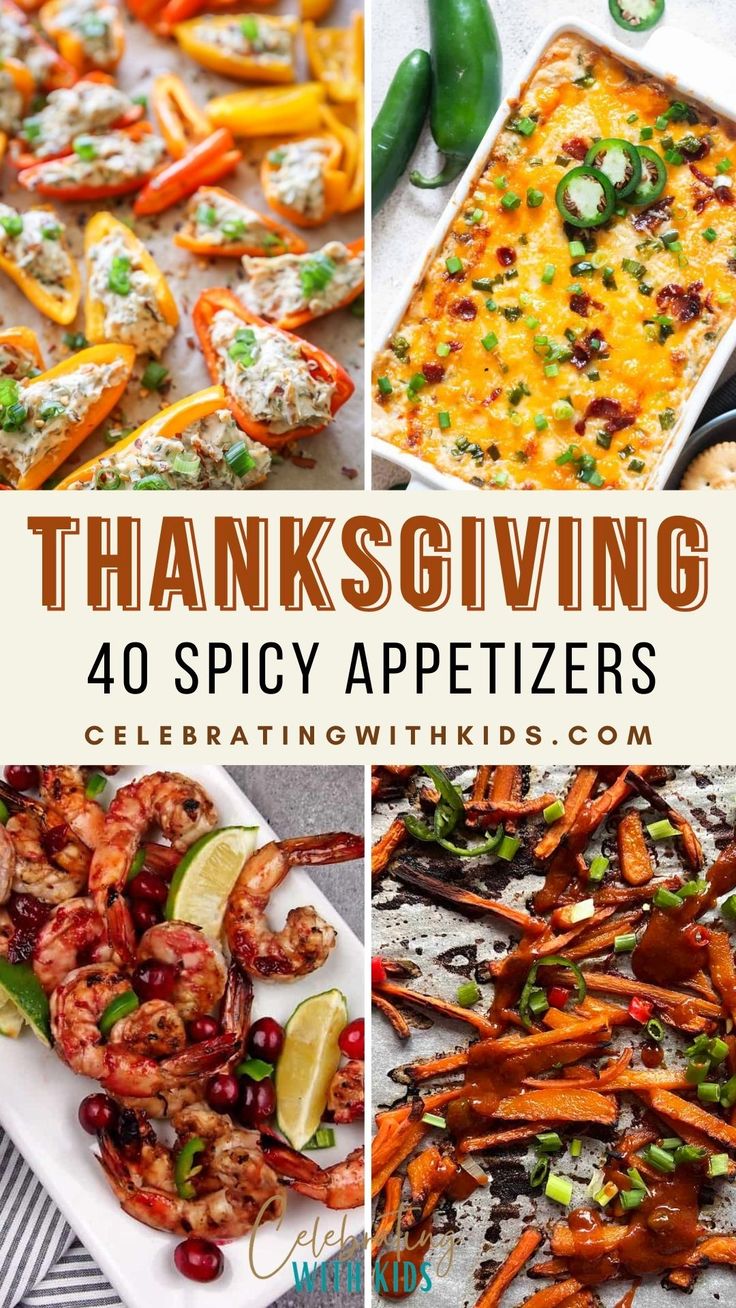 thanksgiving appetizers with text overlay