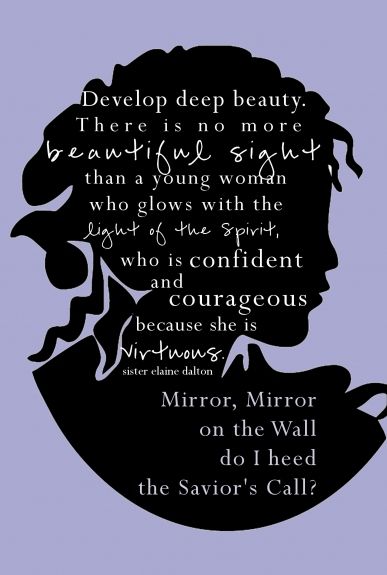 the silhouette of a woman's head with words above it