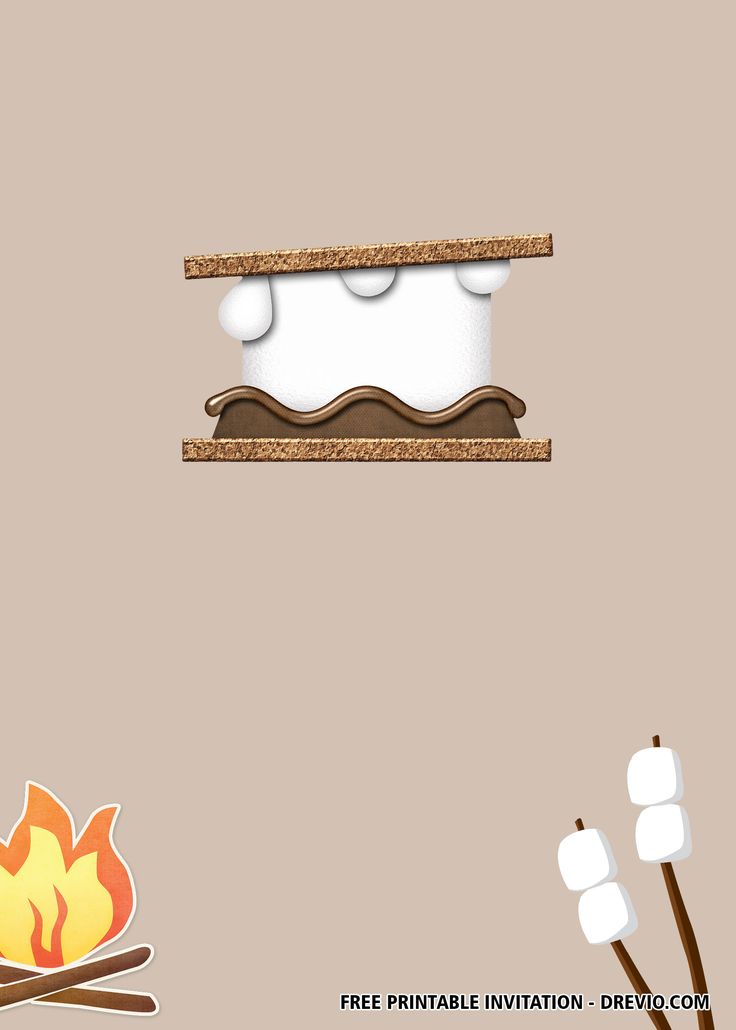 an image of a cartoon fire place with marshmallows on the shelf above it