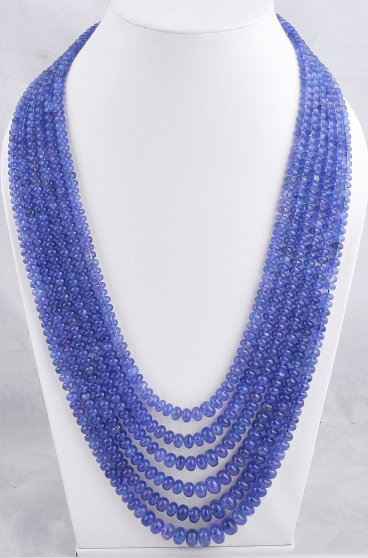 5-10mm Tanzanite Rondelle Necklace/6 Strands Layering Necklace/Handmade Gemstone Necklace/Beaded Necklace Jewelry/Tanzanite Gemstone Beads Measurement Specification- Size- 5-10mm Approx. Gemstone- Natural Tanzanite Shape- Rondelle Strand- 6 Quality- AA Weight - 1559 Ct. Cut- Smooth Drill- Center Color- Blue Length- 16 Inches Shortest Length                23 Inches Longest Length This exquisite necklace showcases the enchanting beauty of tanzanite gemstones, arranged in six strands of stunning r Tanzanite Necklace, Stone Beaded Necklace, Gemstone Beaded Necklace, Necklace Layering, Tanzanite Gemstone, Blue Tanzanite, Women Necklace, Necklace Beaded, Natural Tanzanite