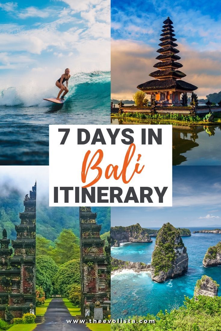 the 7 days in bali itinerary