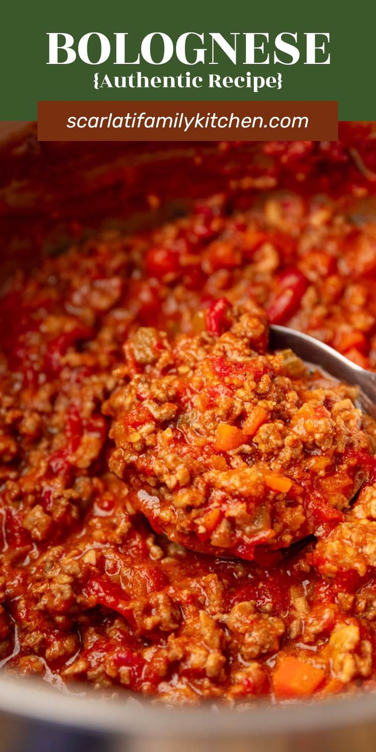 a ladle full of homemade bologi cheese