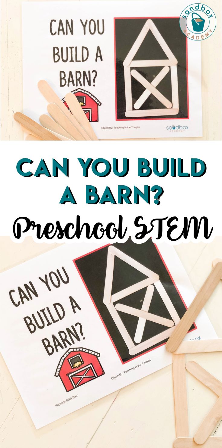 two pictures with the words can you build a barn?