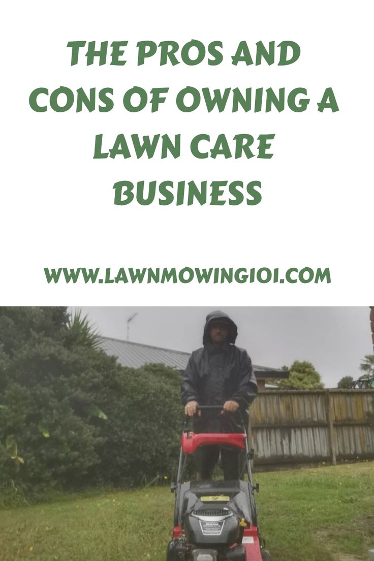 the pros and cons of owning a lawn care business by lawn mowing