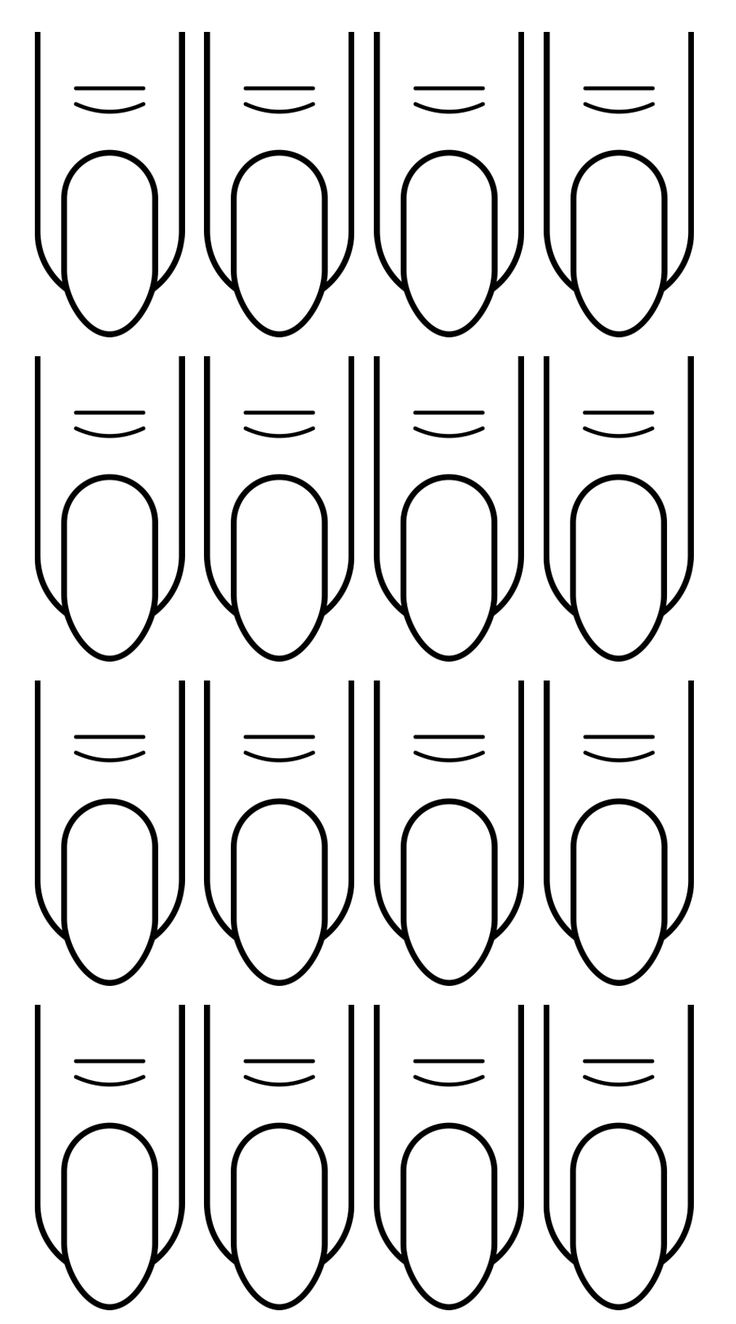 Nail Template Free Printable, Printable Nail Art Templates, Nail Templates, Printable Nail Art, Nail Template, Sticker Nails, Royal Icing Templates, Plain Nails, Nail Drawing