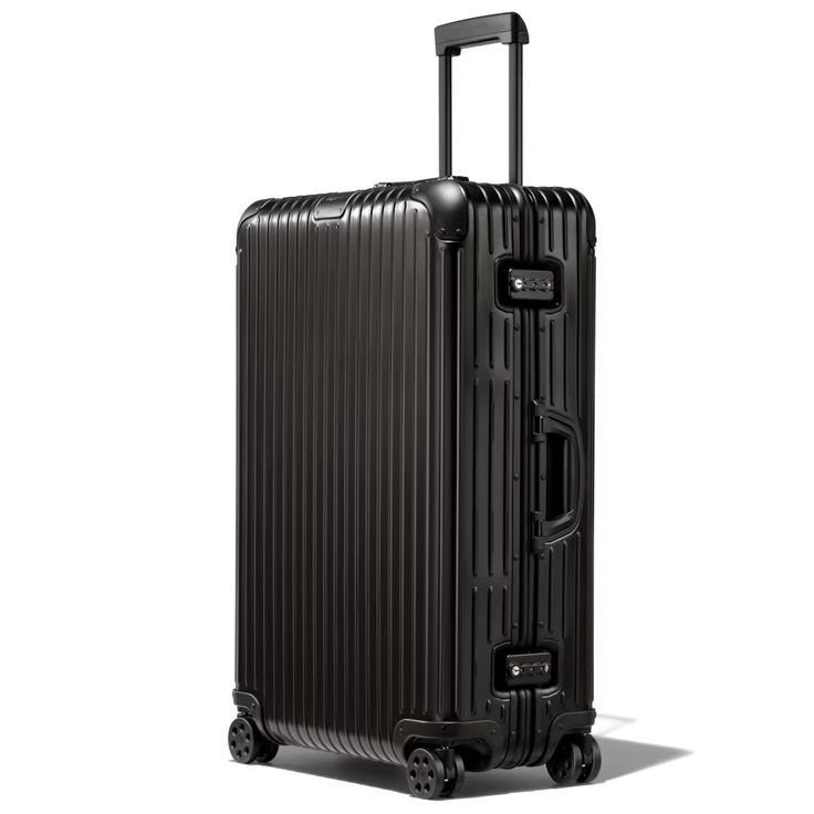 Original Check-In L Aluminum Suitcase | Black | RIMOWA Olympic Airlines, Rimowa Luggage, Air Transat, Cebu Pacific, Asiana Airlines, China Airlines, Vietnam Airlines, Air China, Malaysia Airlines