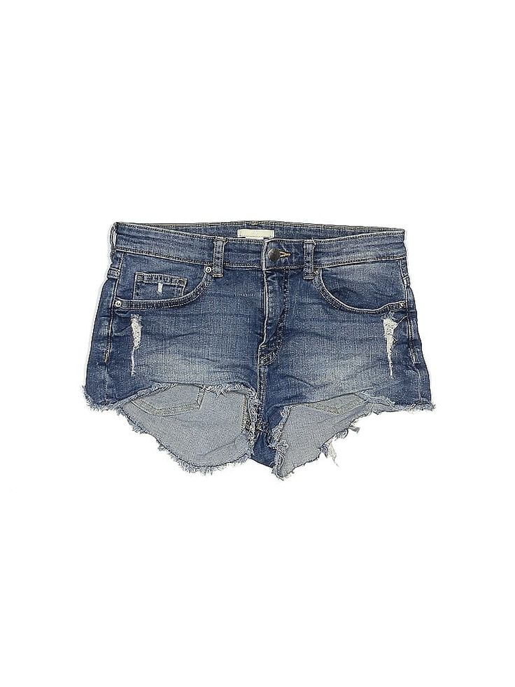 H&M Denim Shorts Size: 6 Bottoms - used. 99% COTTON, 1% ELASTANE | H&M Denim Shorts: Blue Bottoms - Size 6 Trendy Cotton Jean Shorts By H&m, Trendy H&m Cotton Jean Shorts, H&m Casual Cotton Jean Shorts, H&m High Waist Denim Blue Jeans, H&m Denim Blue Jeans, H&m Medium Wash Denim Jeans, H&m High Rise Medium Wash Jeans, H&m Dark Wash Denim Jeans, H&m High Waist Denim Jeans