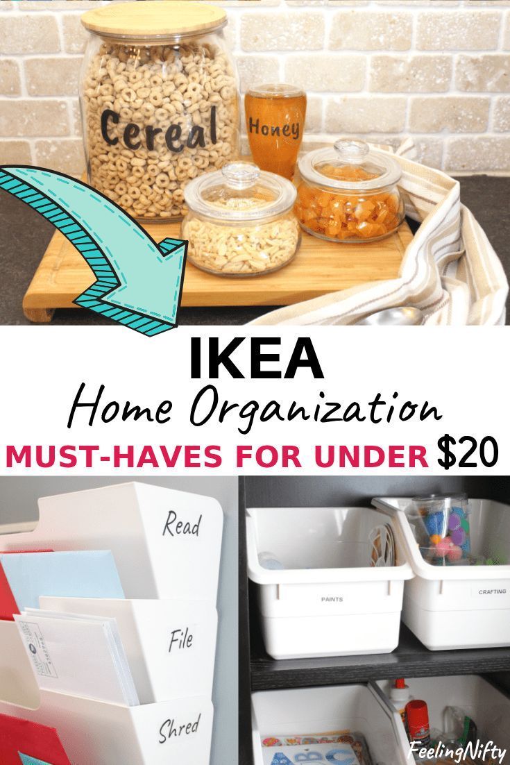 an open refrigerator with the words ikea home organization must haves for under $ 20