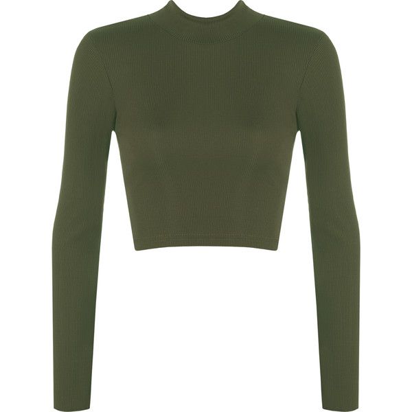 Ryanne Turtle Neck Crop Top ($17) ❤ liked on Polyvore featuring tops, green, ribbed turtleneck, white crop top, white turtleneck, turtleneck tops and white long sleeve top Chica Punk, Turtleneck Crop Top, Long Sleeve Peplum Top, Green Long Sleeve Shirt, Turtle Neck Crop Top, Modest Dresses Casual, White Long Sleeve Top, White Long Sleeve Shirt, Crop Top And Shorts