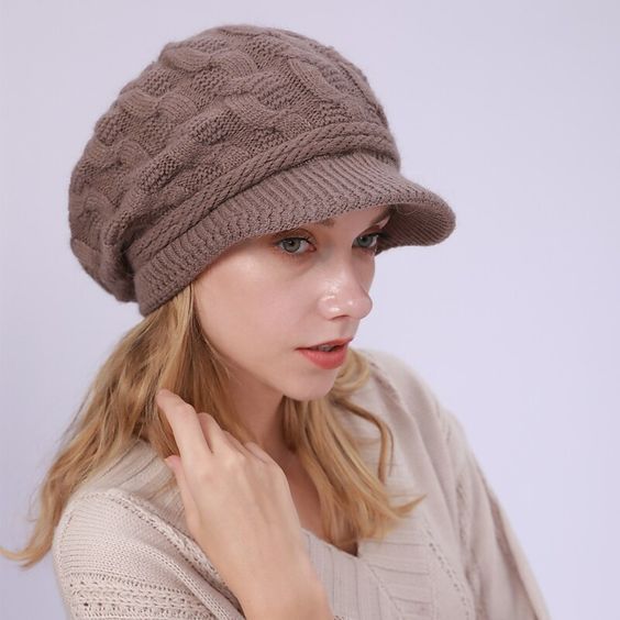 Season:Fall,Winter; Gender:Women's; Quantity:1 PC; Style:Retro,Simple Style; Occasion:Sports  Outdoor,Holiday,Daily; Material:Knit; Function:Casual / Daily; Pattern:Solid / Plain Color; Listing Date:06/20/2022; Type:Slouchy Beanie Hat Winter Brimmed Acrylic Beanie, Warm Solid Color Crochet Hat, Brimmed Acrylic Winter Beanie, Brimmed Acrylic Beanie For Winter, Winter Brimmed Beret One Size Fits Most, One Size Winter Beret, Winter Acrylic Crochet Hat With Brim, Casual Winter Outdoor Beret, Casual Winter Beret For Outdoor