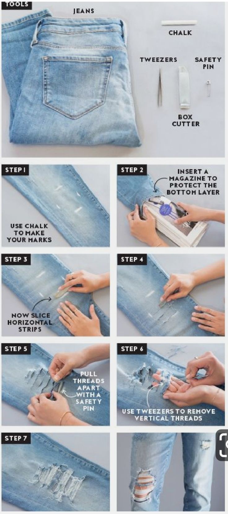 how to make an old pair of jeans